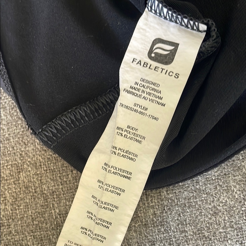 Fabletics Black Tank Top - Picture 5 of 6